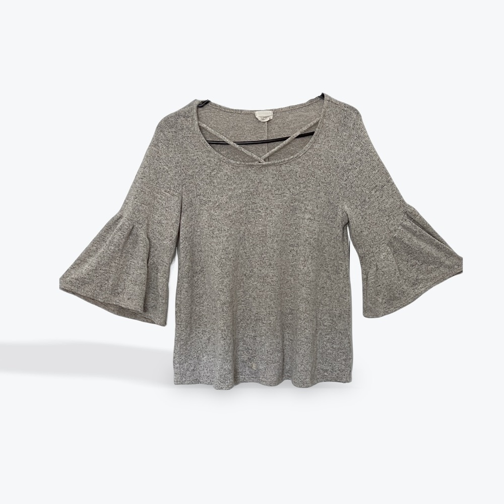 Women’s Soft Grey Half Sleeve Blouse Top